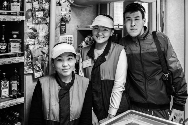 Shopkeeper from Kyrgyzstan in Moscow