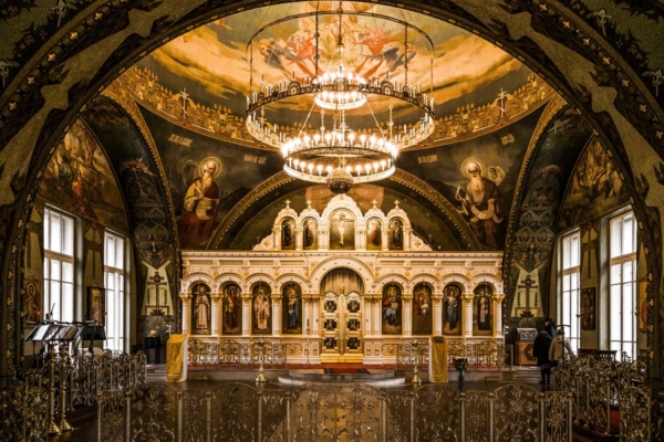 Church interior in Moscow