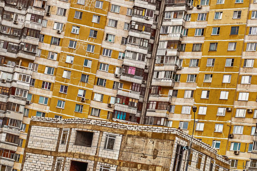 Plattenbau in Moskau