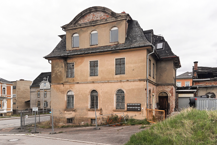 Ruine in der Zwickauer Straße in Chemnitz, Stadtteil Siegmar