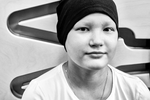 Walja in einem Kinder-Hospiz in Moskau
