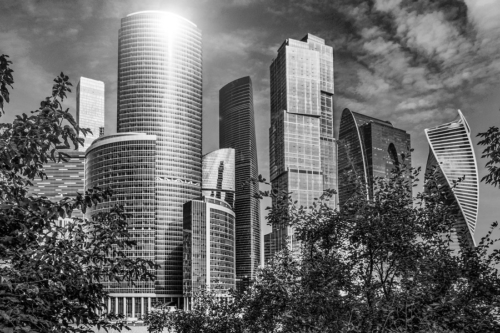 Moskau City. Neubaugebiet in Moskau