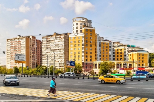 In den Straßen von Moskau