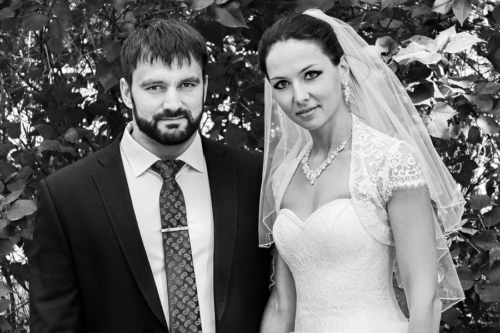 Hochzeitspaar in Moskau