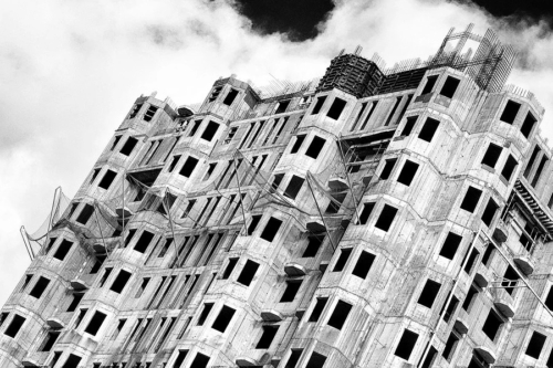 Rohbau in Moskau. Aufgenommen im Oktober 2017. Genre: Dokumentarfotografie
