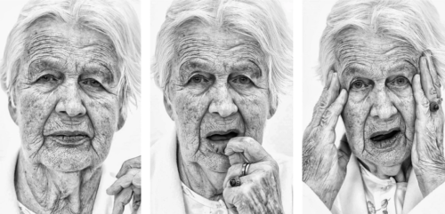Zustände 1-3. Gesichter der Demenz - Portraitserie im Rahmen der Demenzkampagne Gelsenkirchen